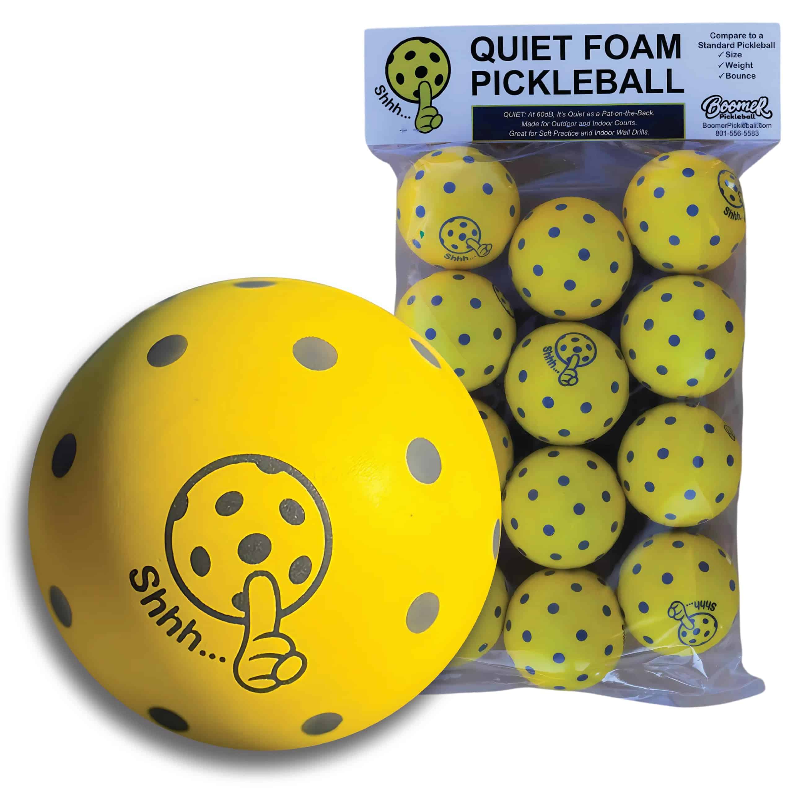 Pelotas de Pickleball de Espuma Silenciosas - Ideal para