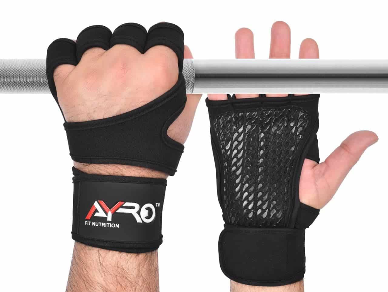 AYRO Guantes de Levantamiento de Pesas Transpirables con - Imagen 3