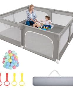 Parque de Juegos para Bebés de Limón Ácido 79x71 pulgadas