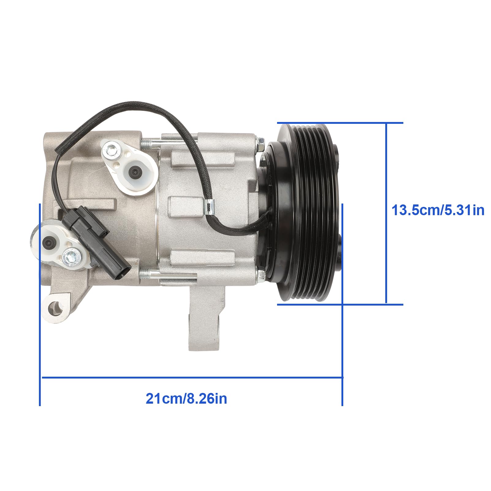 Compresor de Aire Acondicionado A/C con Embrague Compatible - Imagen 4