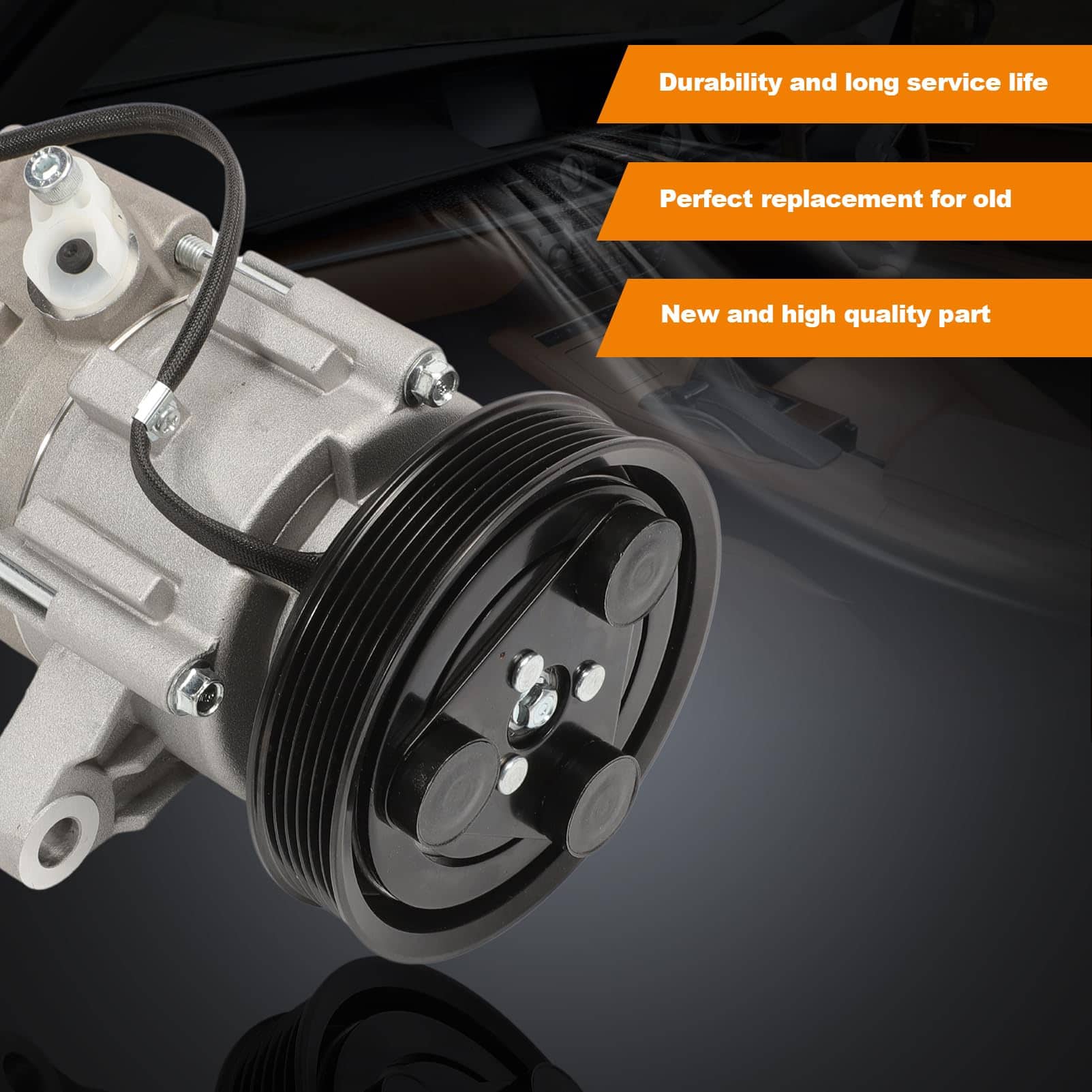 Compresor de Aire Acondicionado A/C con Embrague Compatible - Imagen 6