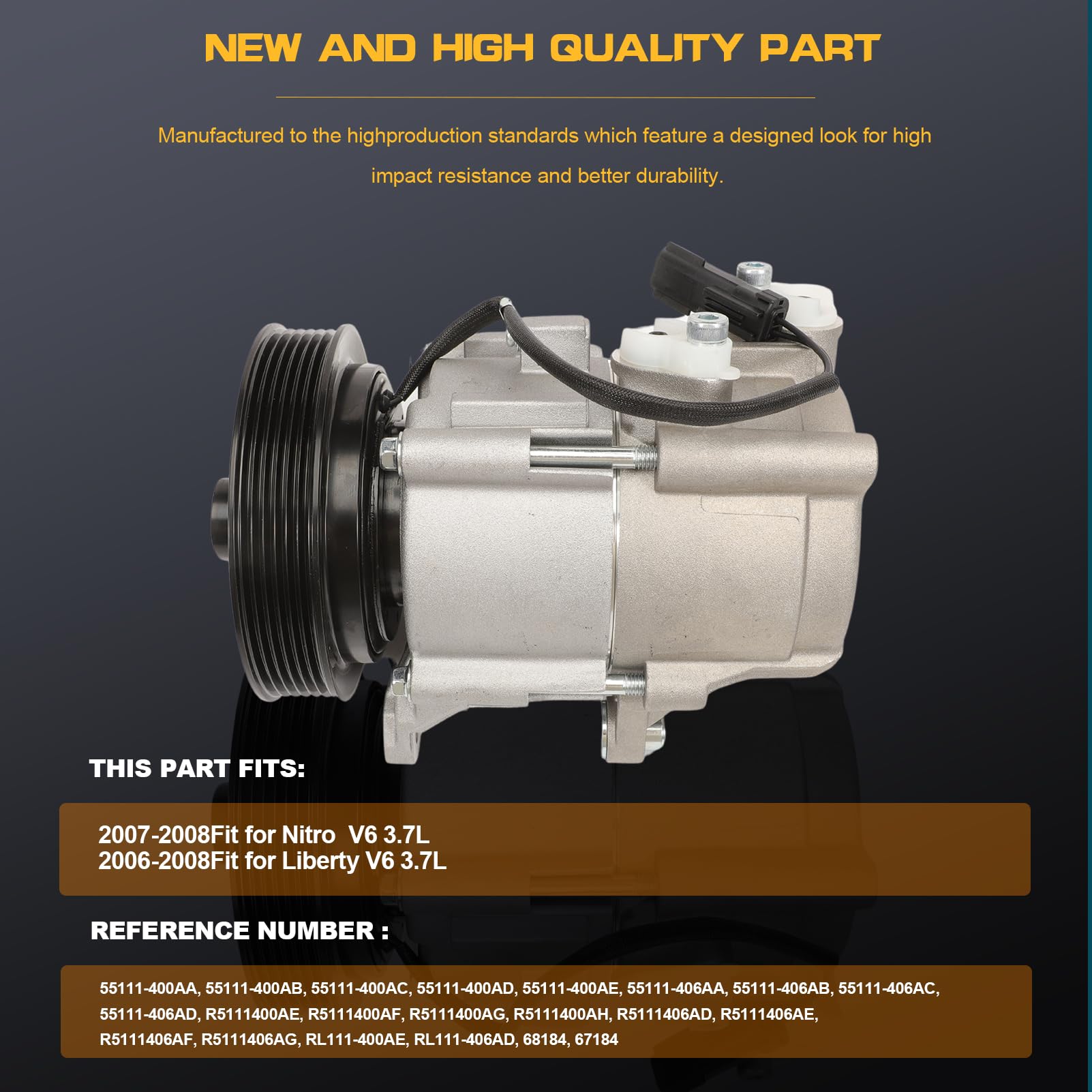 Compresor de Aire Acondicionado A/C con Embrague Compatible - Imagen 5