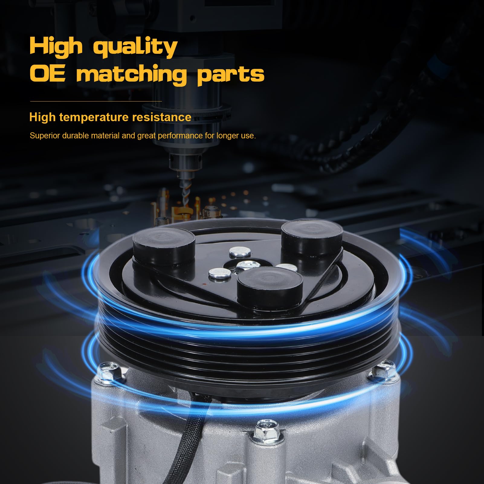 Compresor de Aire Acondicionado A/C con Embrague Compatible - Imagen 8