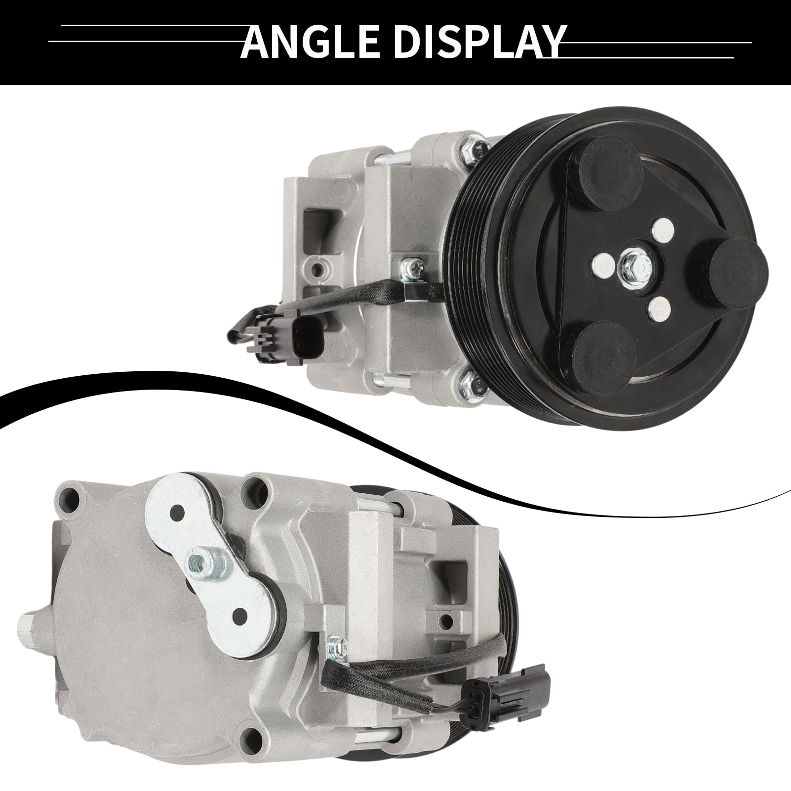 Compresor de aire acondicionado A/C con -Plata - Imagen 4