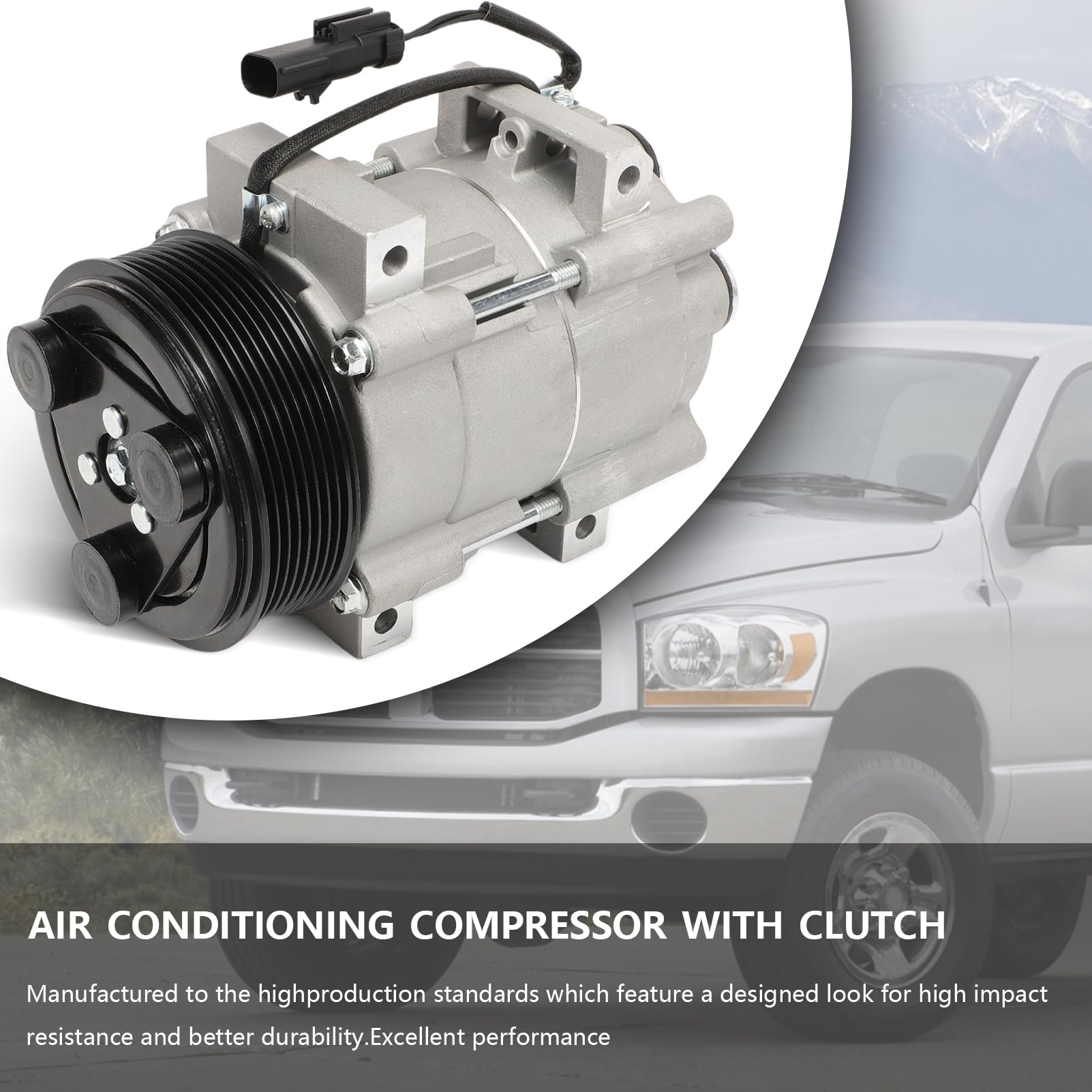 Compresor de aire acondicionado A/C con -Plata - Imagen 7