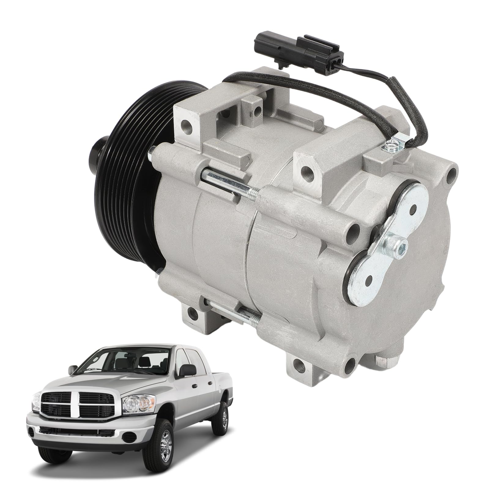 Compresor de aire acondicionado A/C con -Plata - Imagen 8