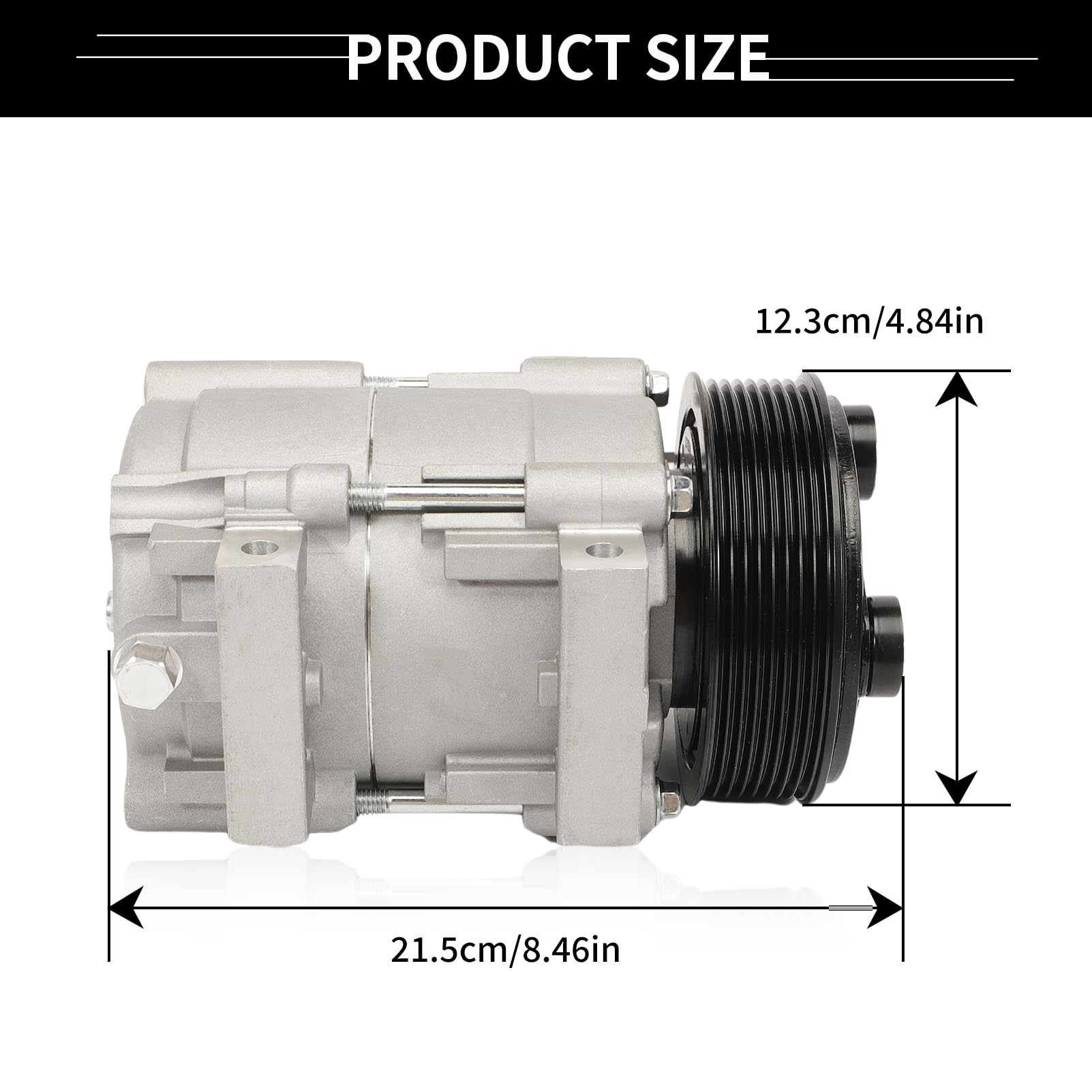 Compresor de aire acondicionado A/C con -Plata - Imagen 6