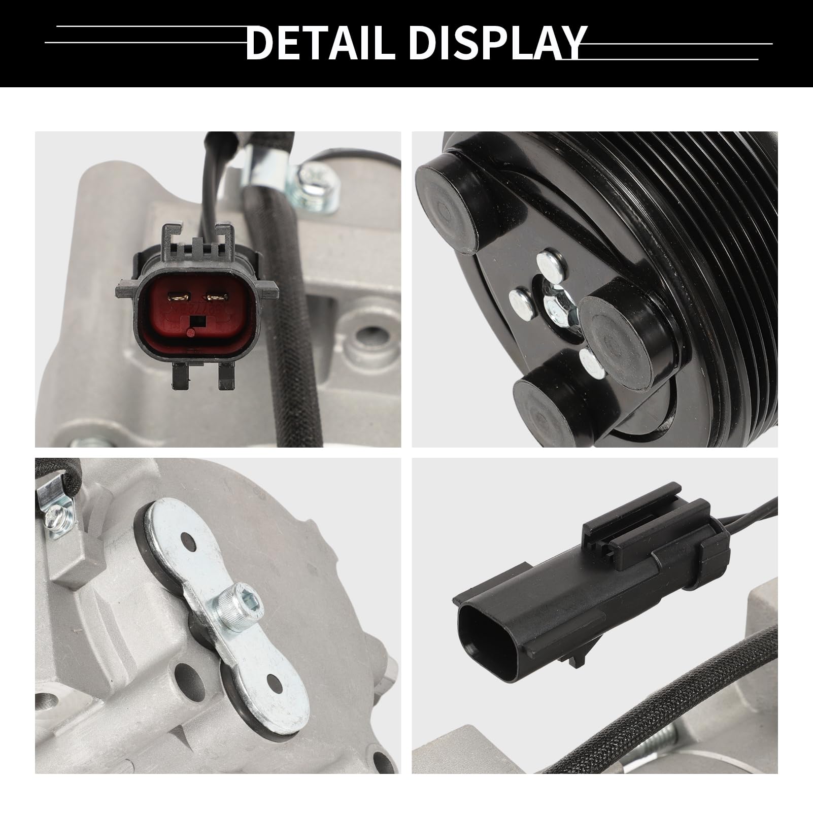 Compresor de aire acondicionado A/C con -Plata - Imagen 3