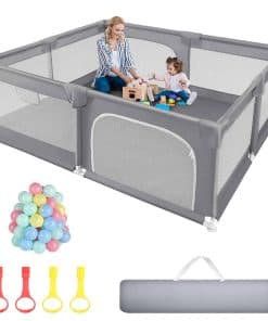 Corralito para bebé limón agrio 79x71 pulgadas Corralito
