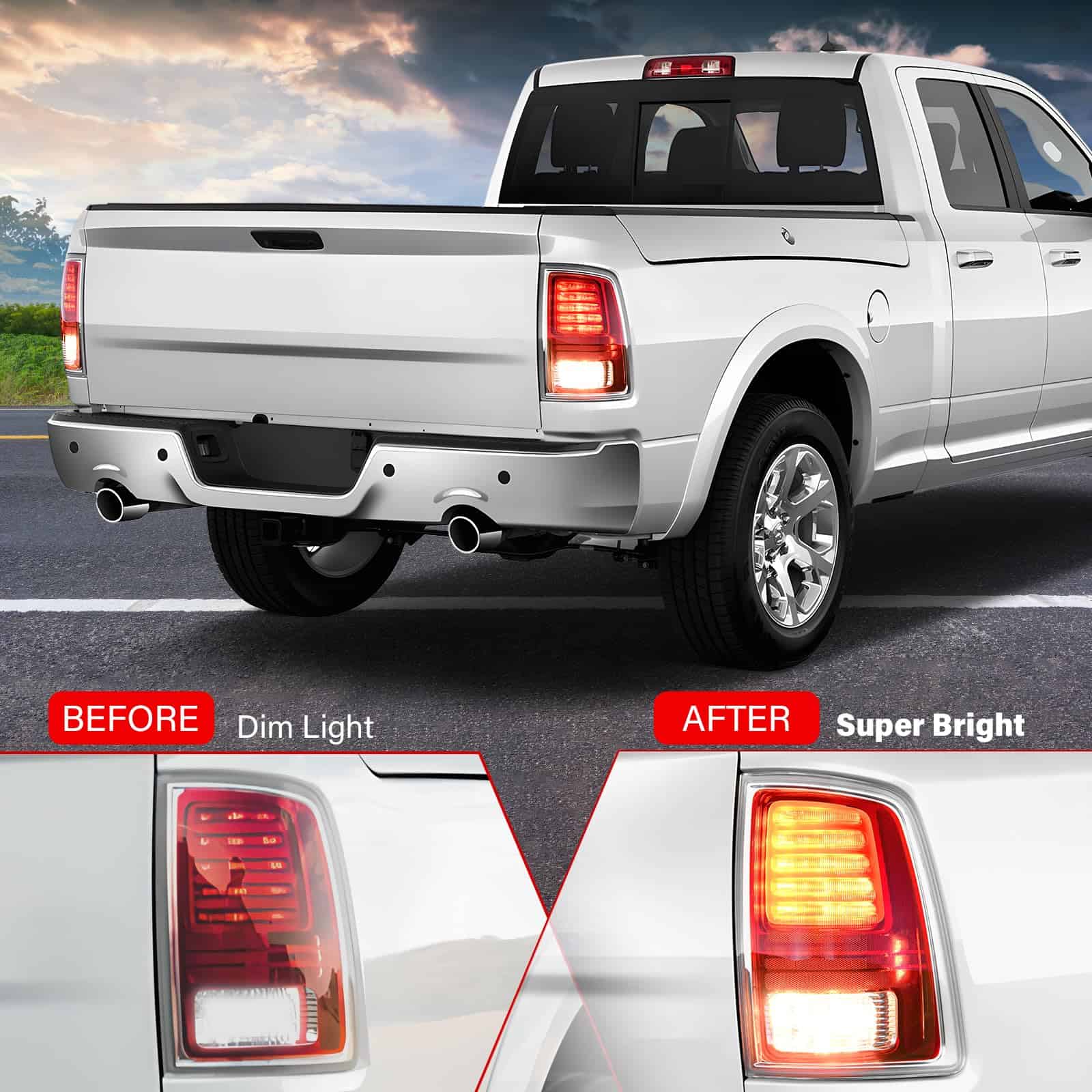 SHINEHOME Conjunto de Luz Trasera LED Compatible con 2013 - Imagen 5