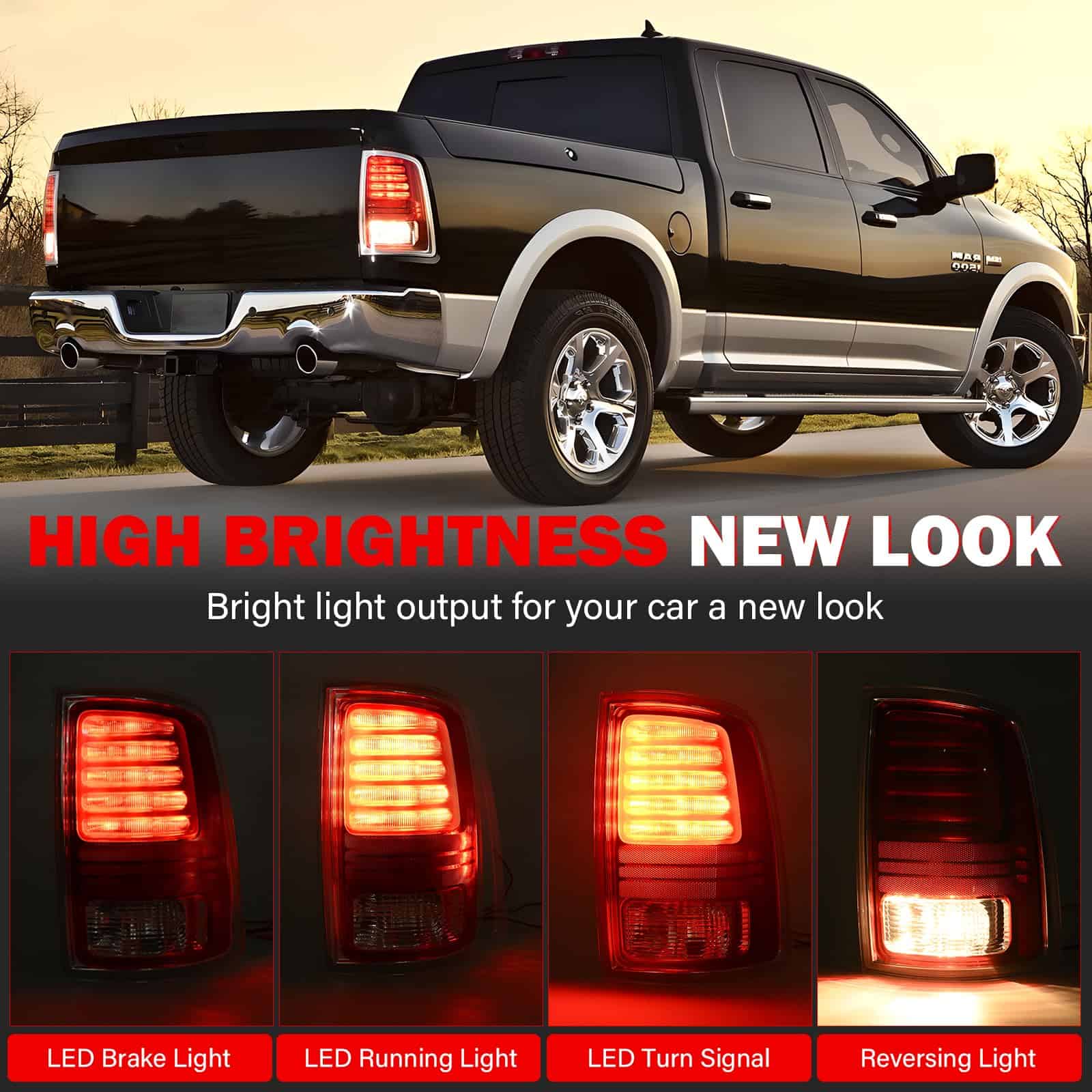 SHINEHOME Conjunto de Luz Trasera LED Compatible con 2013 - Imagen 4