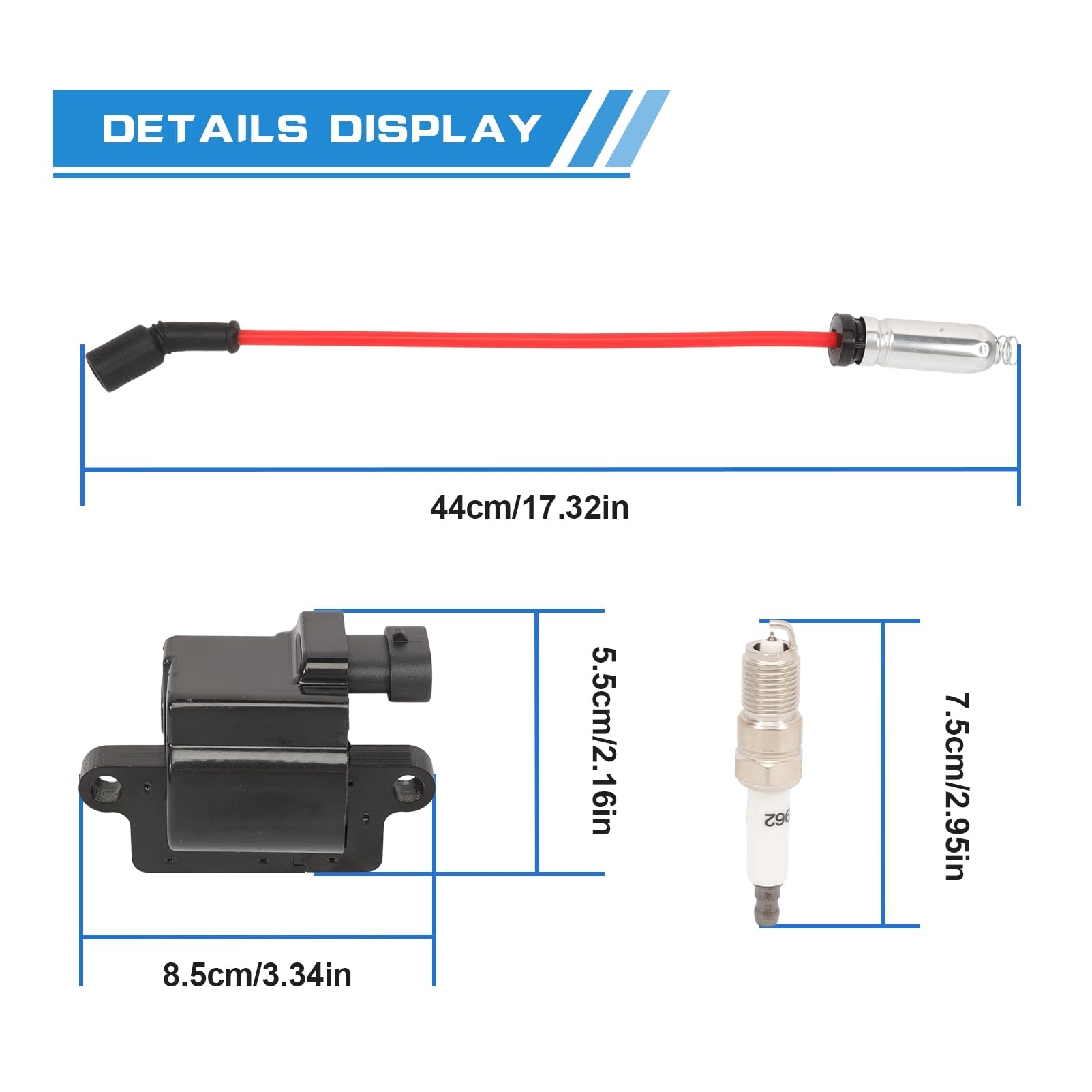 Conjunto de 8 Bobinas de Encendido Cuadradas UF-271 y - Imagen 3