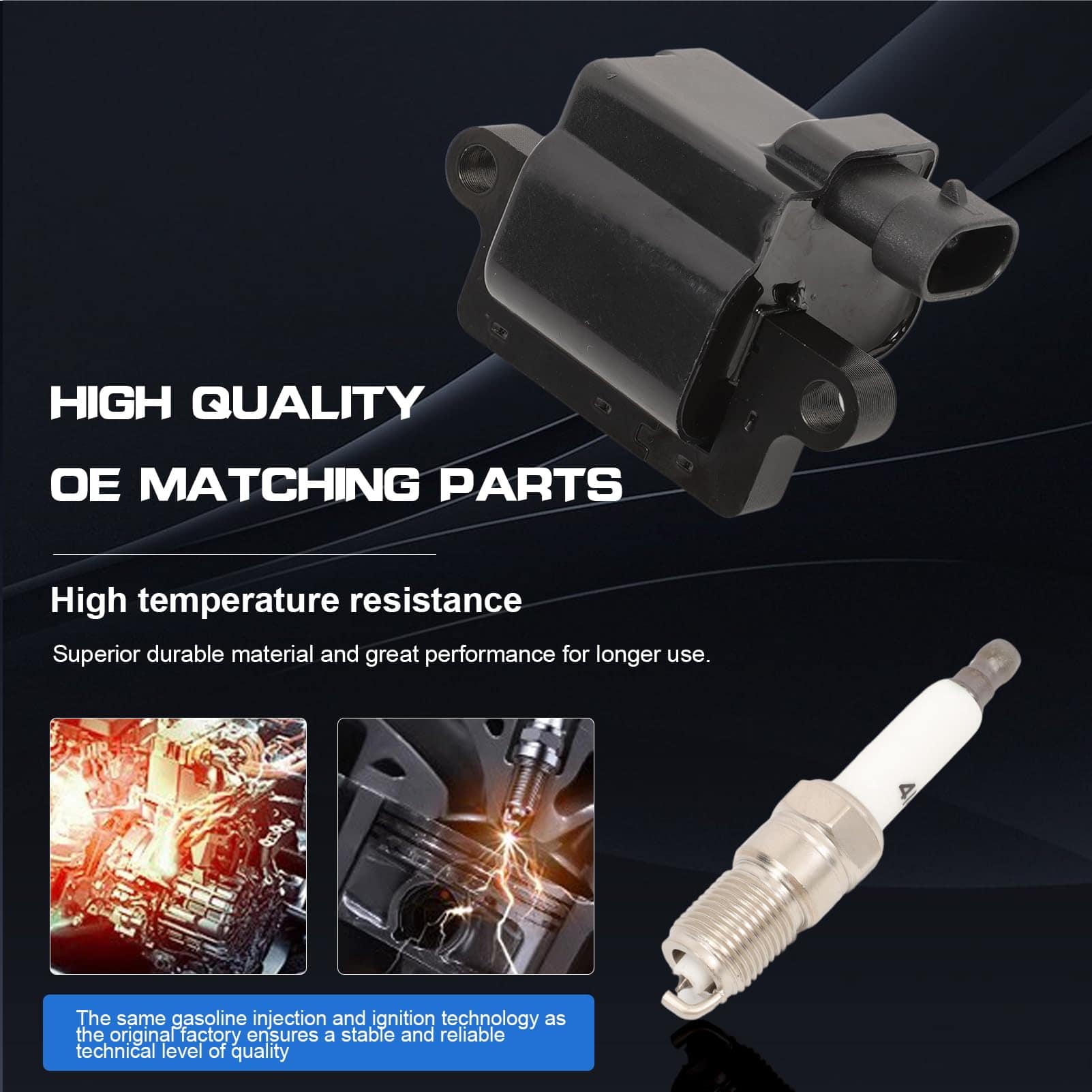 Conjunto de 8 Bobinas de Encendido Cuadradas UF-271 y - Imagen 6