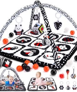 Tapete para el Tiempo Boca Abajo del Bebé con 10 Juguetes