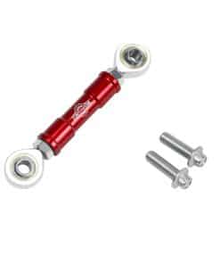 Barra de conexión de cambio redonda ajustable roja para