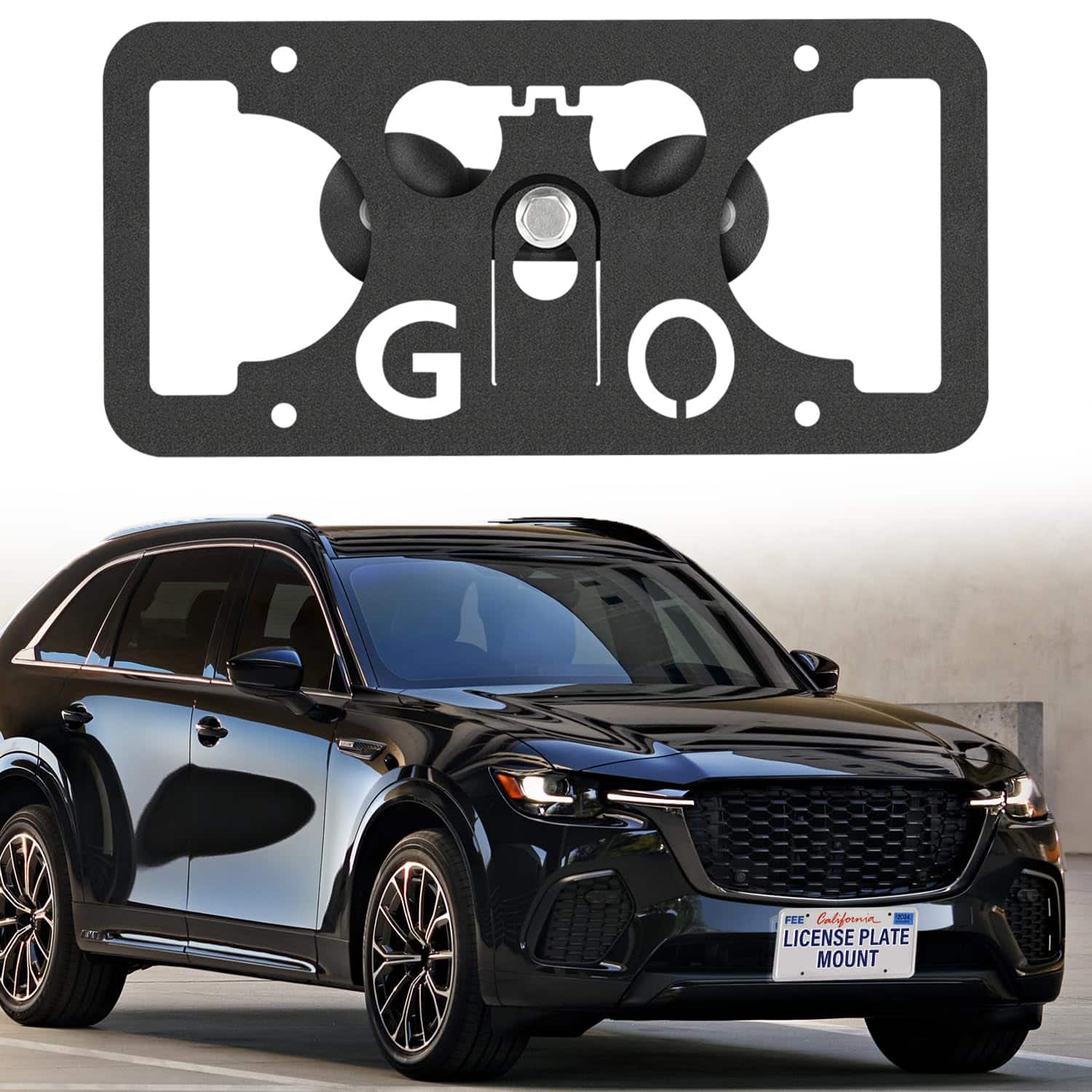 Soporte de Placa de Matrícula del -Negro