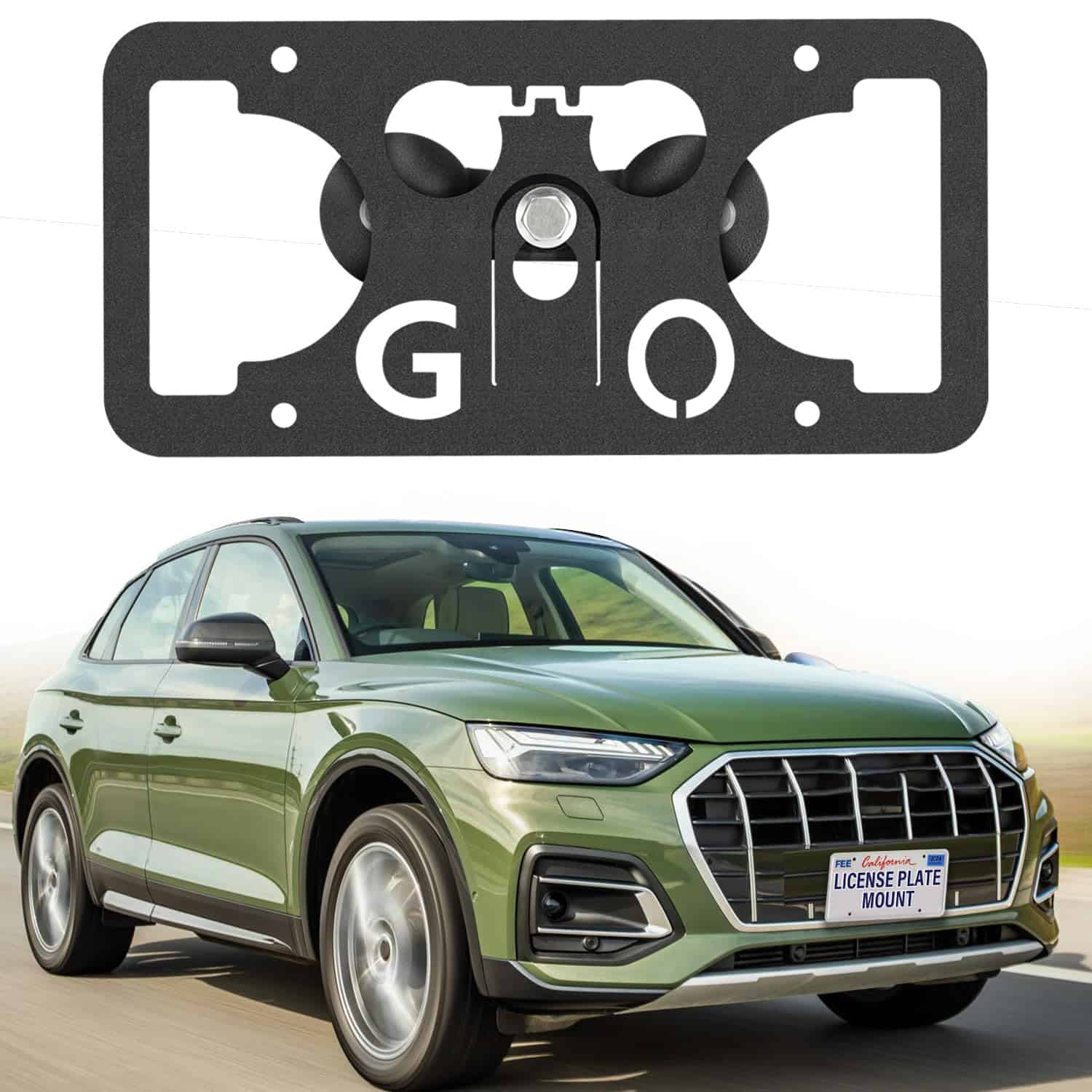 Soporte de Montaje de Placa de Matrícula -Negro