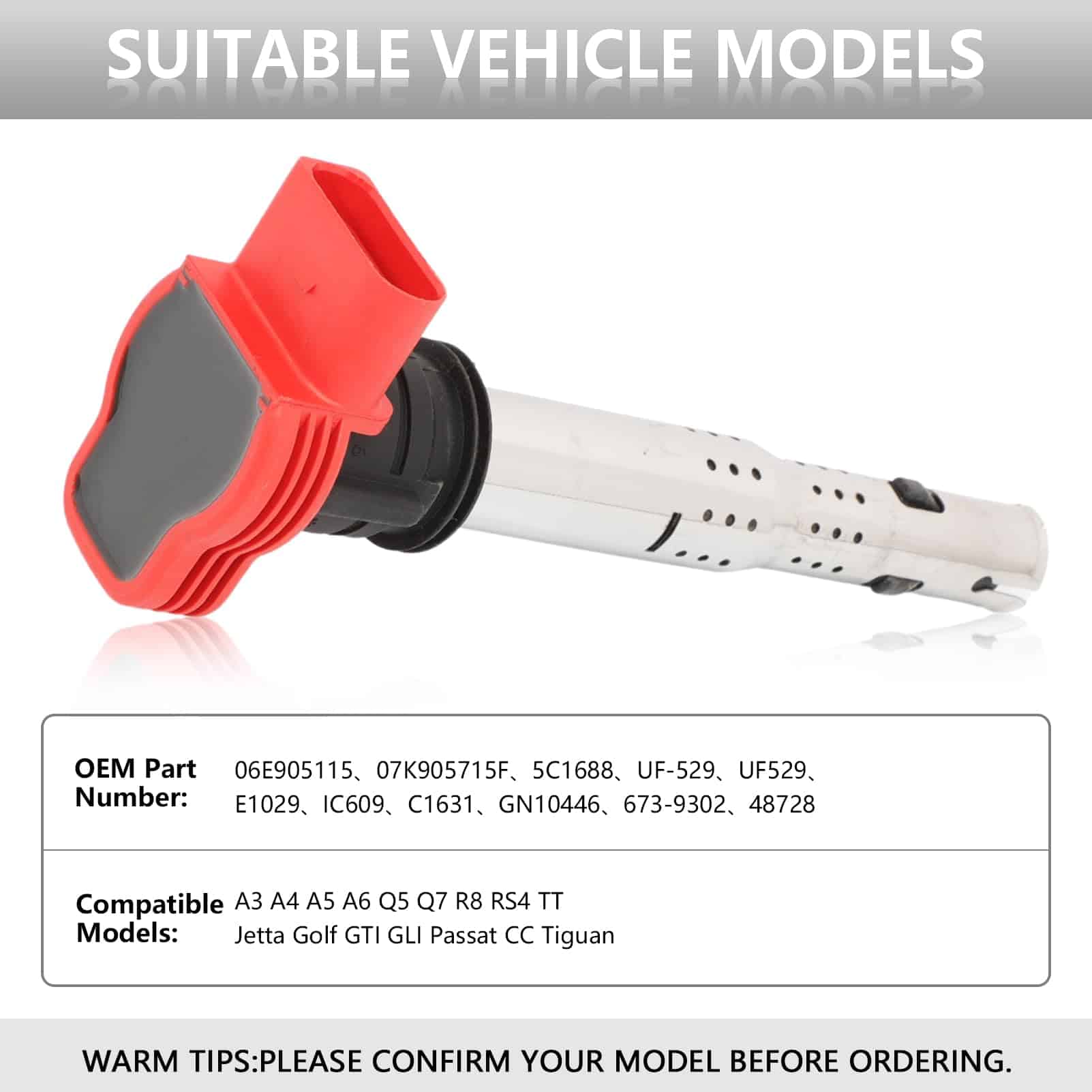 Conjunto de 4 bobinas de encendido UF529 y bujías - Imagen 4