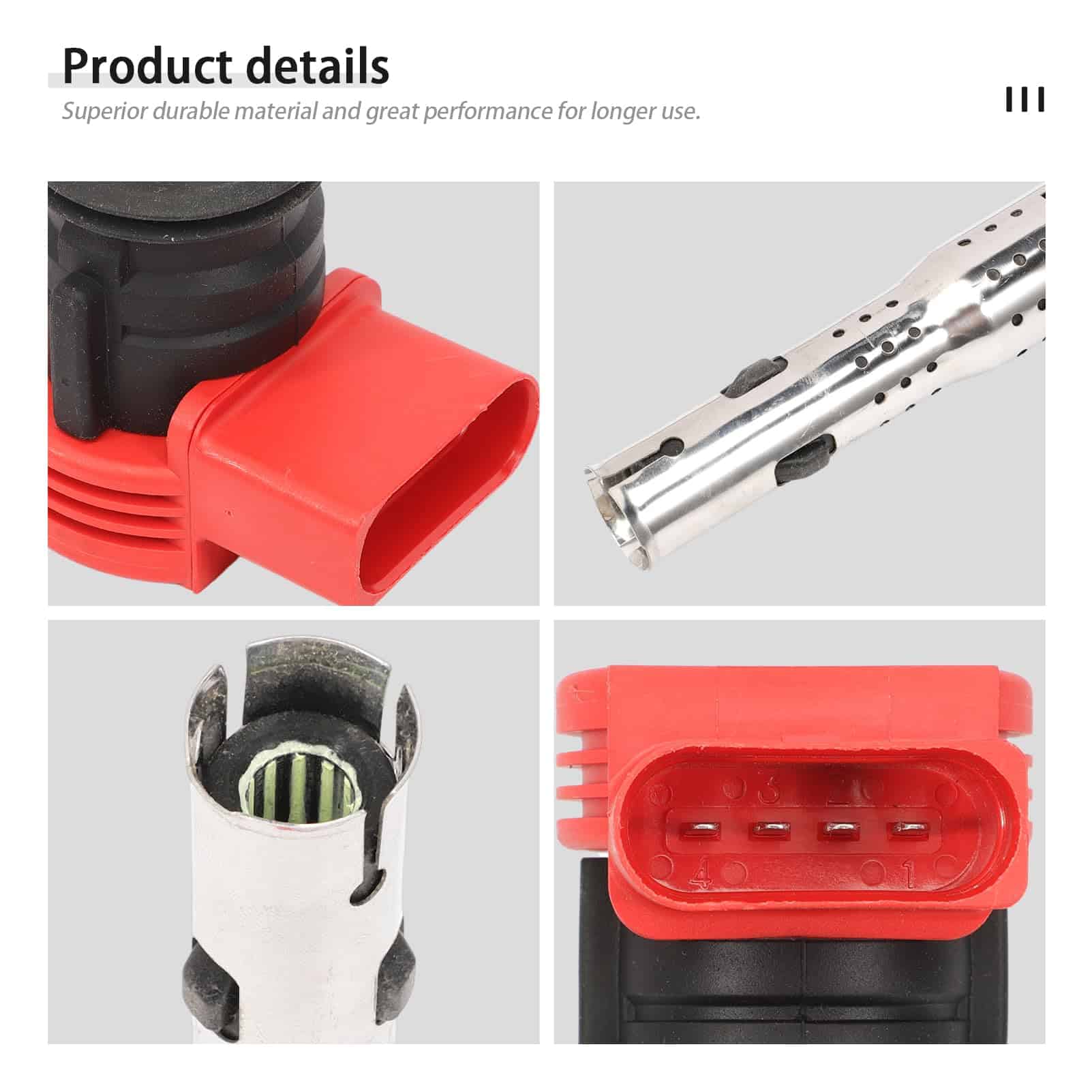 Conjunto de 4 bobinas de encendido UF529 y bujías - Imagen 7