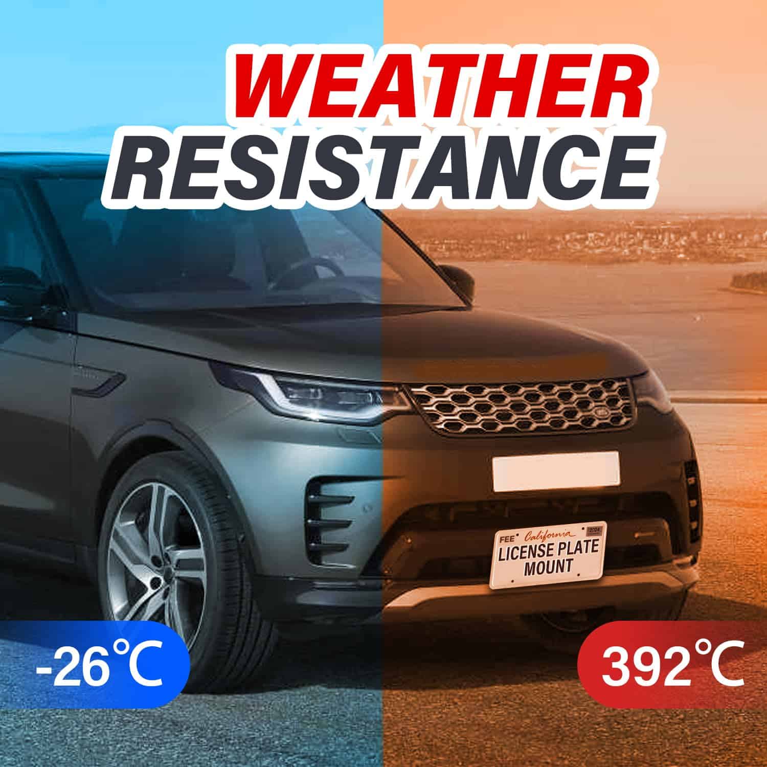 Soporte de placa de matrícula para -Negro - Imagen 5