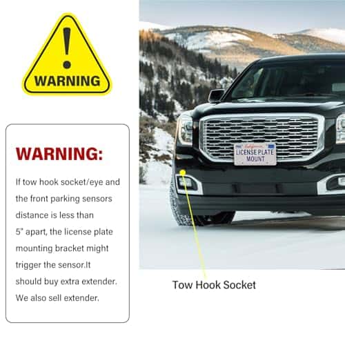 Soporte del portamatrículas delantero del parachoques - Imagen 4