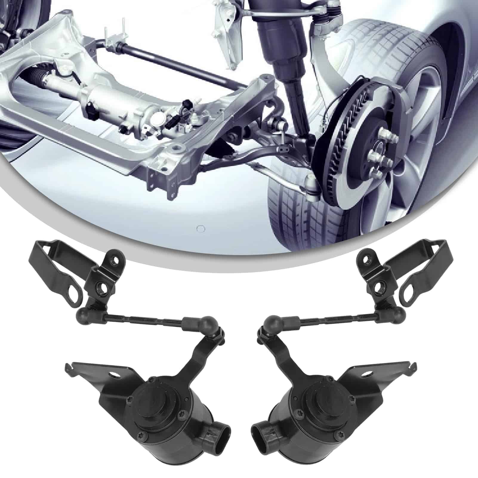 Par de sensores de altura de suspensión trasera izquierdo y - Imagen 4