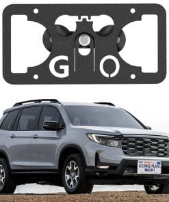 Soporte de placa de matrícula delantero -Negro