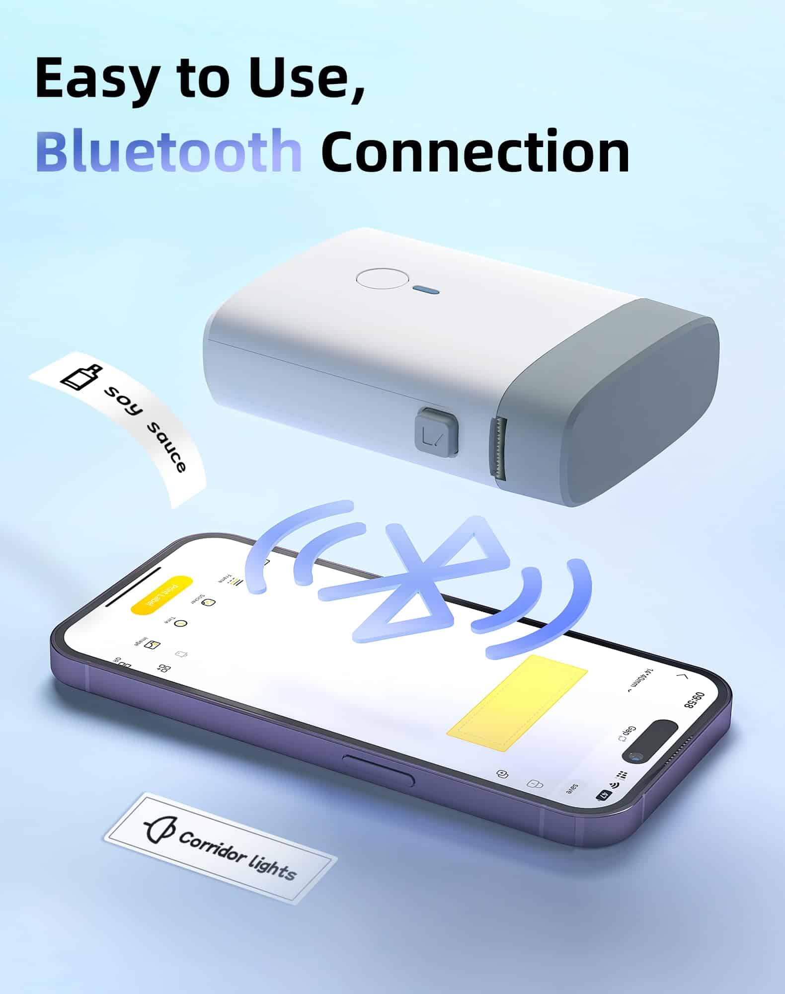 Máquina de etiquetado Bluetooth BPXX con cinta - Mini - Imagen 3
