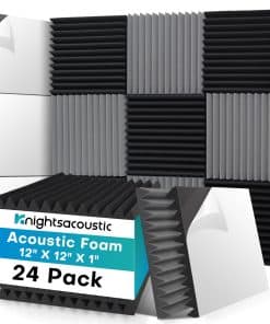 Paneles de Espuma Acústica Knightsacoustic de 24 Paquetes