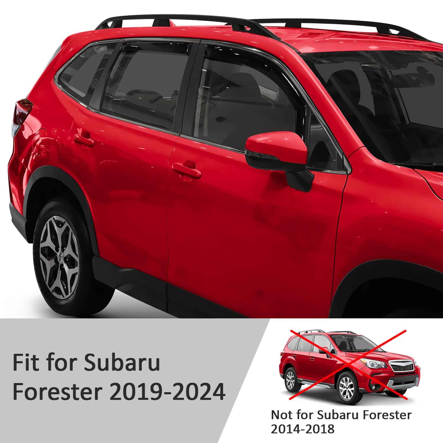 Voron Glass Rain Guards en Canal para Subaru Forester - Imagen 6