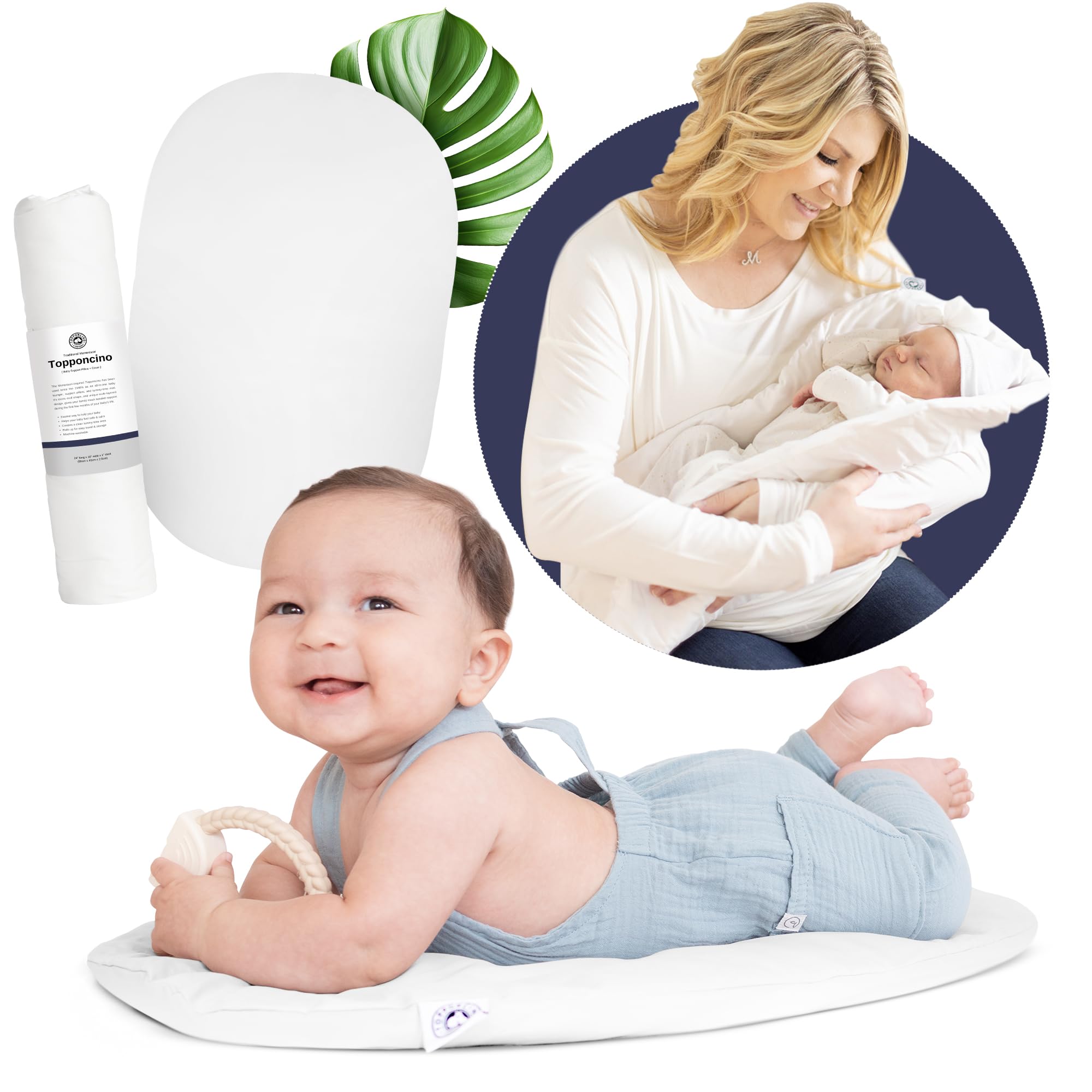 Montessori Baby Topponcino | Diseño auténtico -Blanco puro