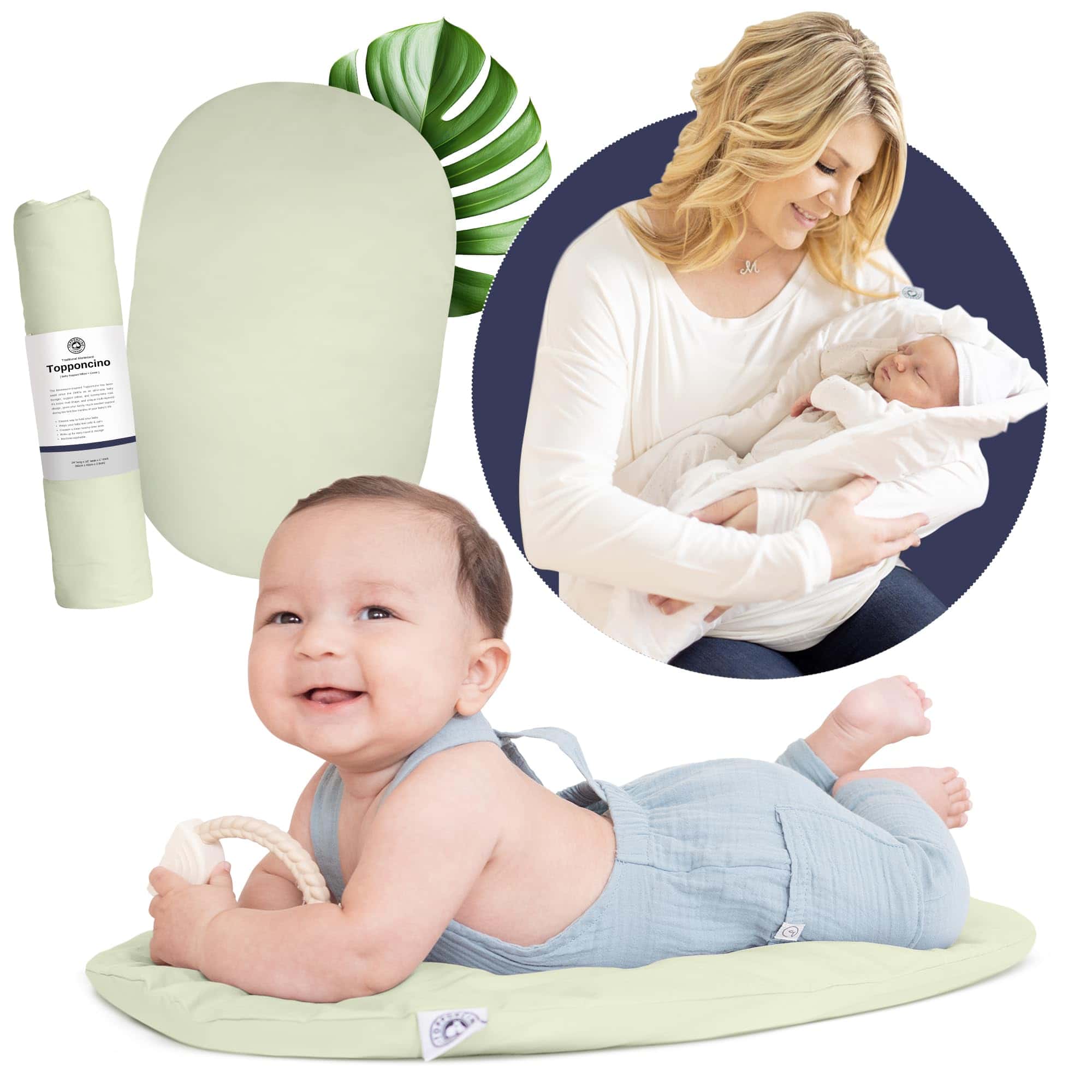 Montessori Baby Topponcino | Diseño Auténtico -Verde Salvia
