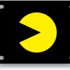 Marco de Placa de Licencia Acrílico Negro de Pac-Man -