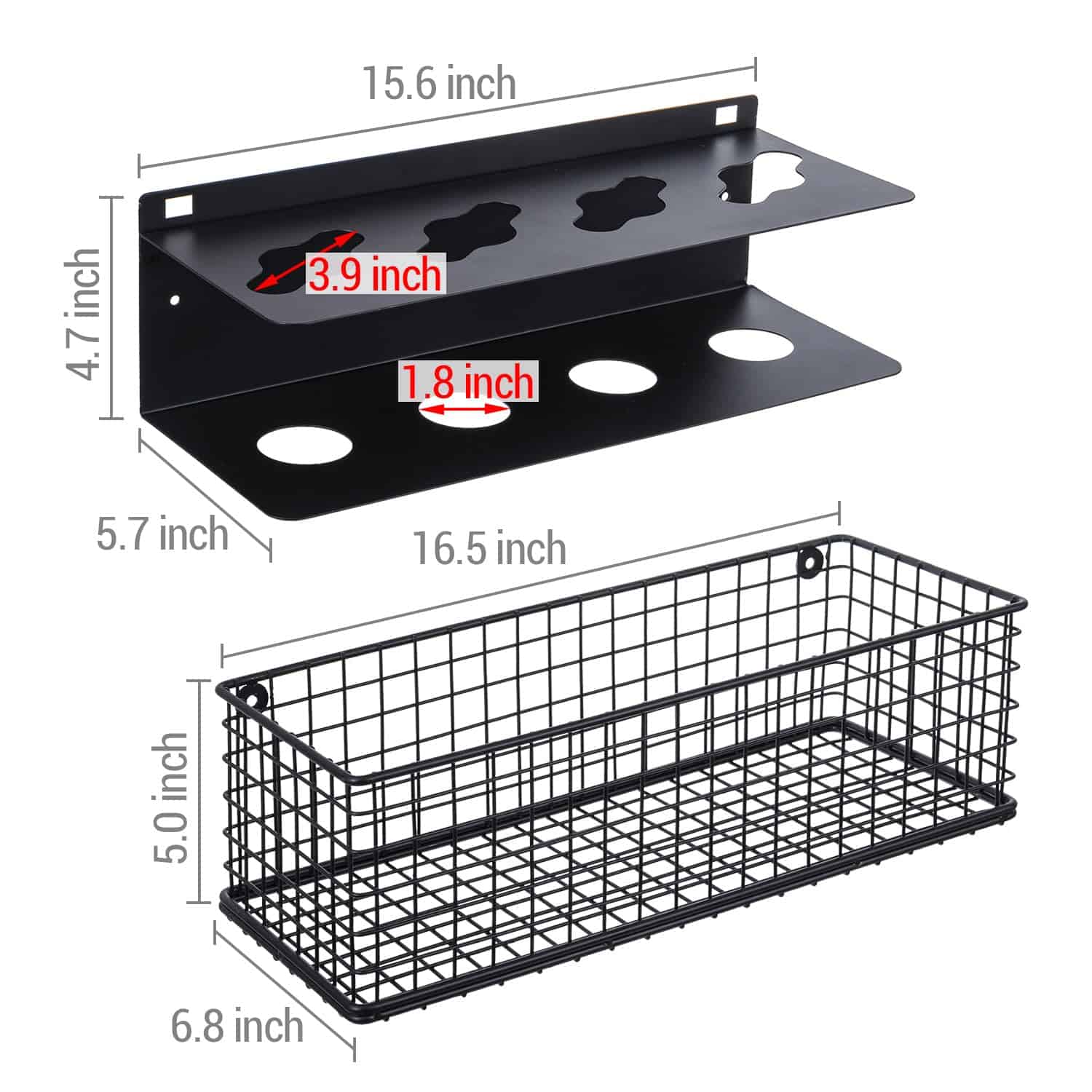 MyGift 16.5 Pulgadas Soporte de Metal Negro para Palas de - Imagen 7