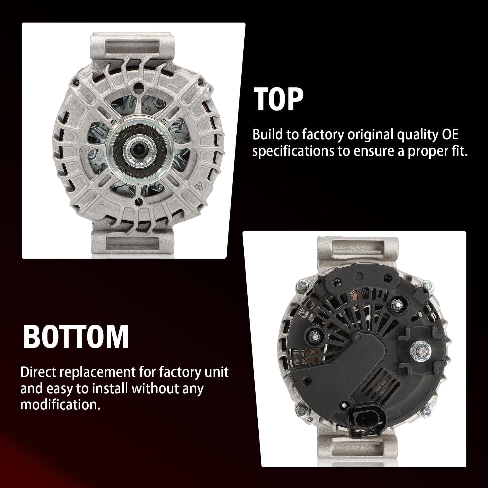 Alternador GNXFixt 1.8L Compatible con C250 SLK250 2012 - Imagen 5