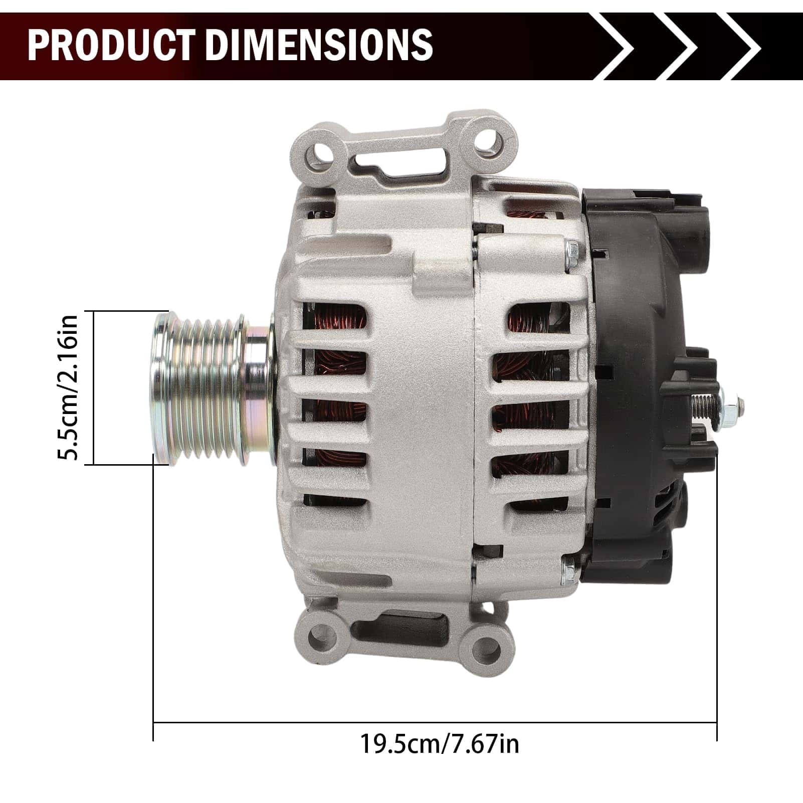 Alternador GNXFixt 1.8L Compatible con C250 SLK250 2012 - Imagen 7