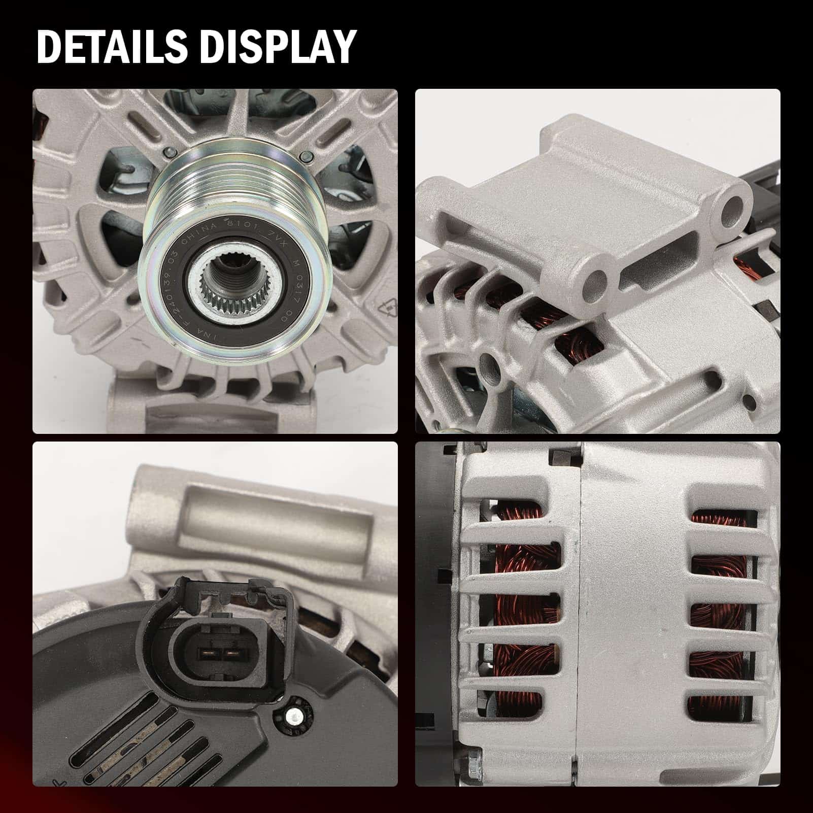 Alternador GNXFixt 1.8L Compatible con C250 SLK250 2012 - Imagen 4