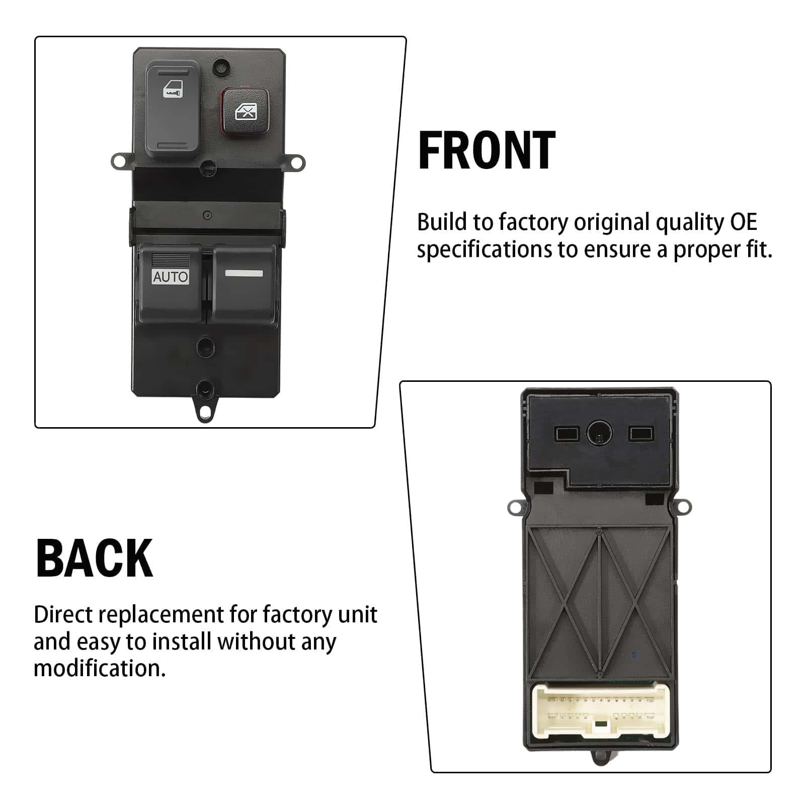 Interruptor maestro de ventana eléctrica compatible con - Imagen 6