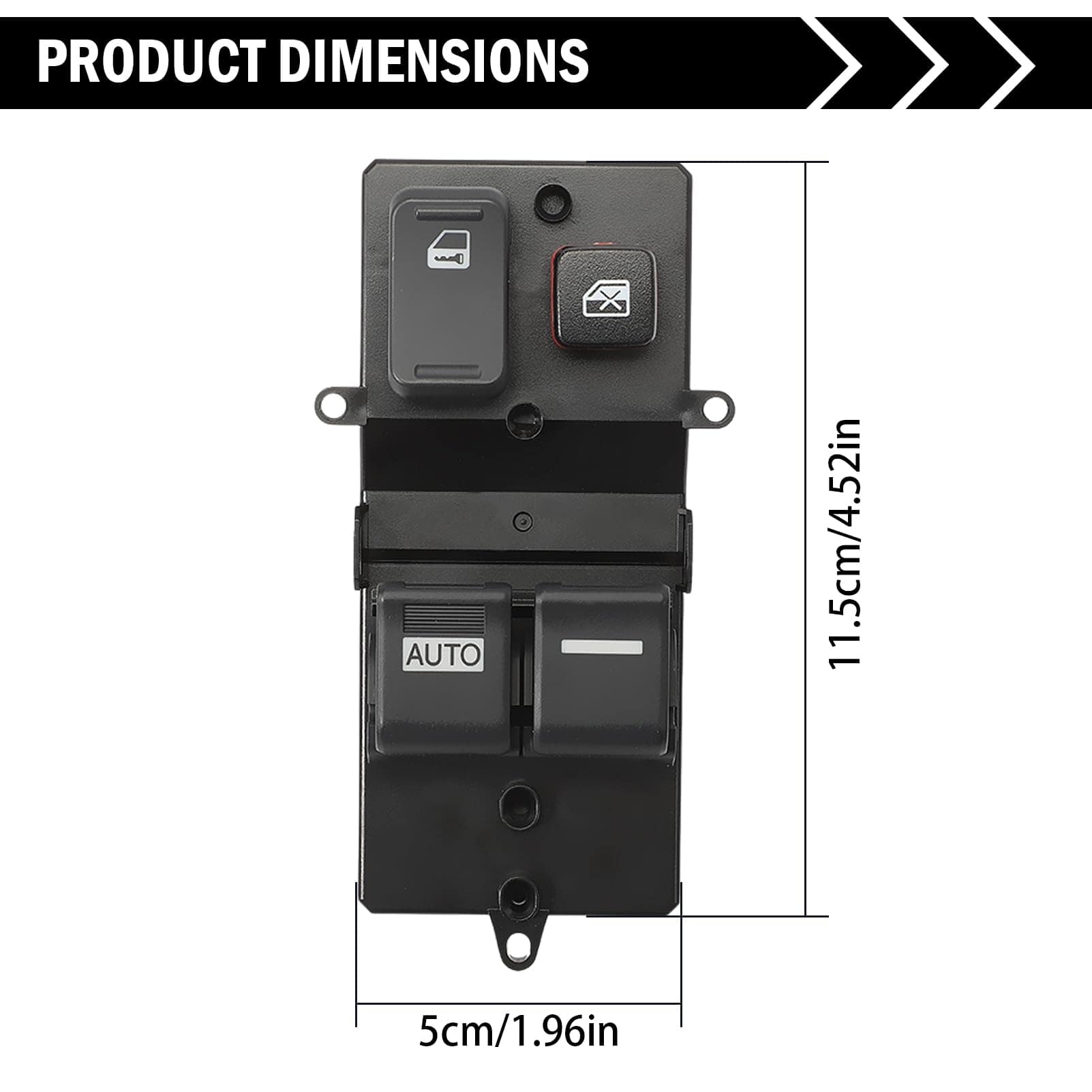 Interruptor maestro de ventana eléctrica compatible con - Imagen 7