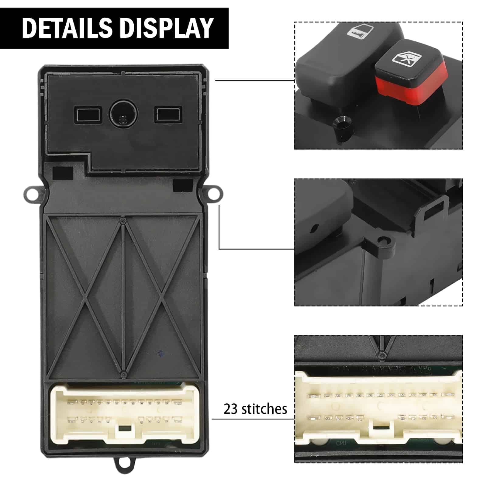 Interruptor maestro de ventana eléctrica compatible con - Imagen 5