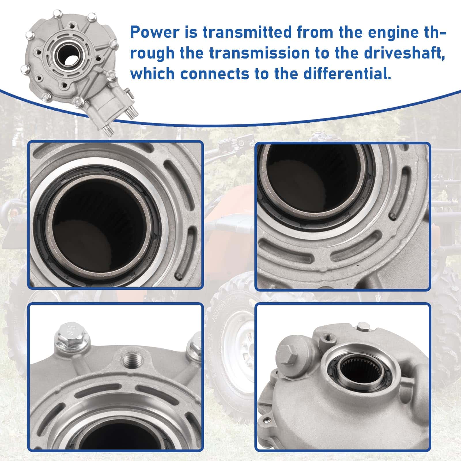 Diferencial Trasero Completo Queencar Compatible con Honda - Imagen 4