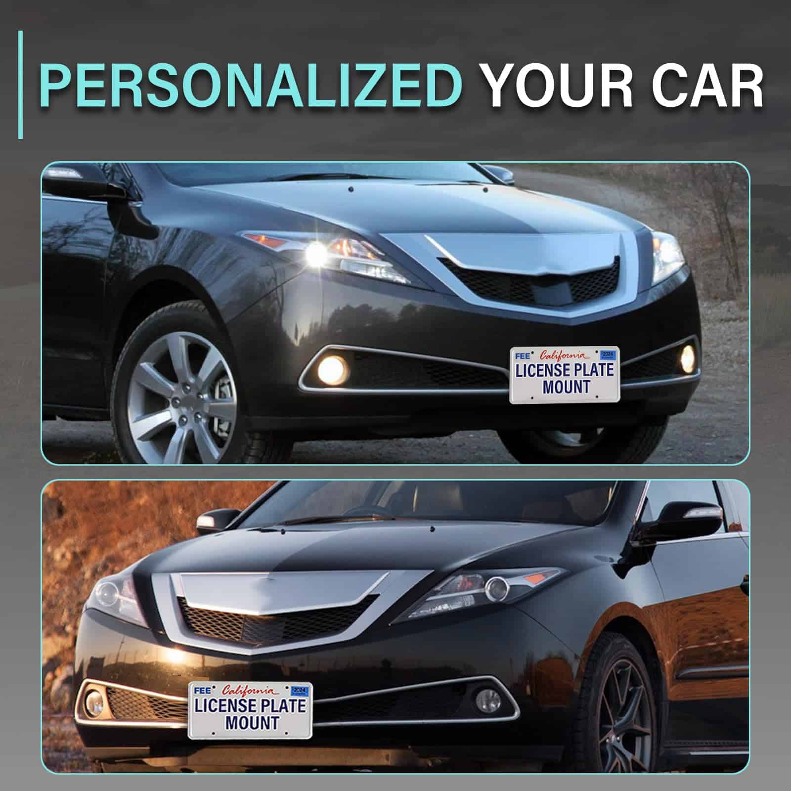 Soporte de placa de matrícula delantera sin perforación, - Imagen 7