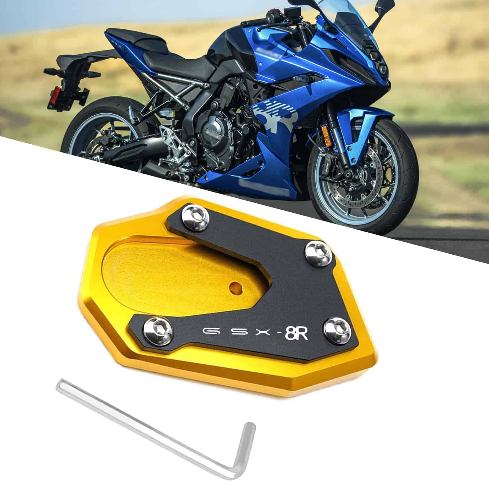 Soporte de extensión de pata de cabra para motocicleta FOR