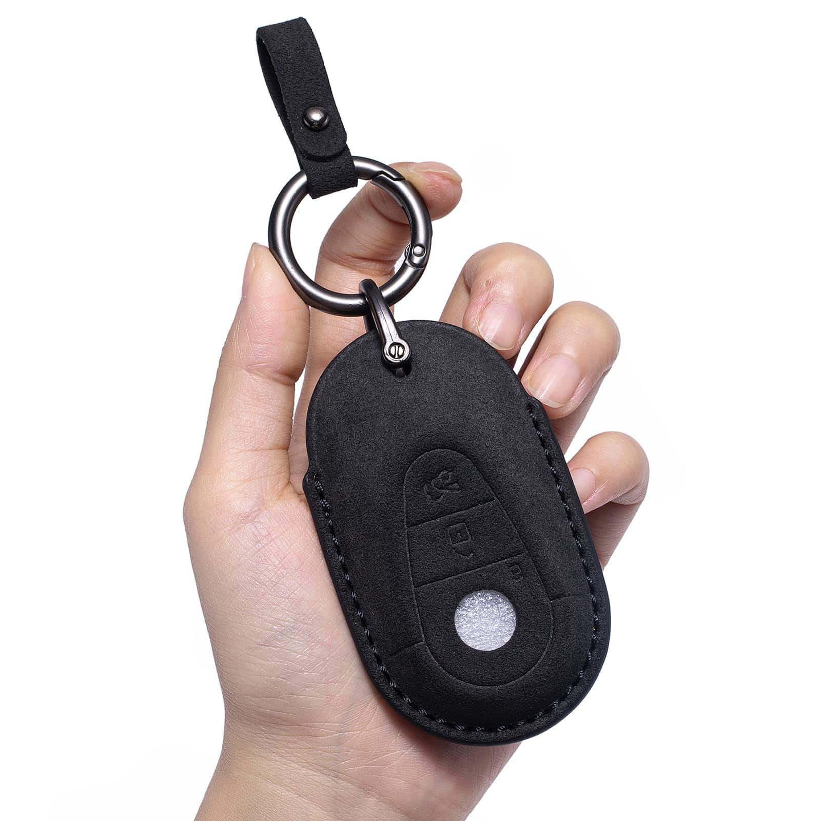 Funda de Llave de Piel Genuina para Mercedes Benz