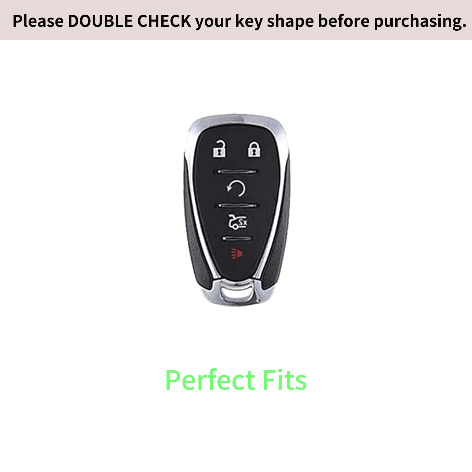 CUIBUKUG para Chevy Funda de llave de cuero genuino? - Imagen 4