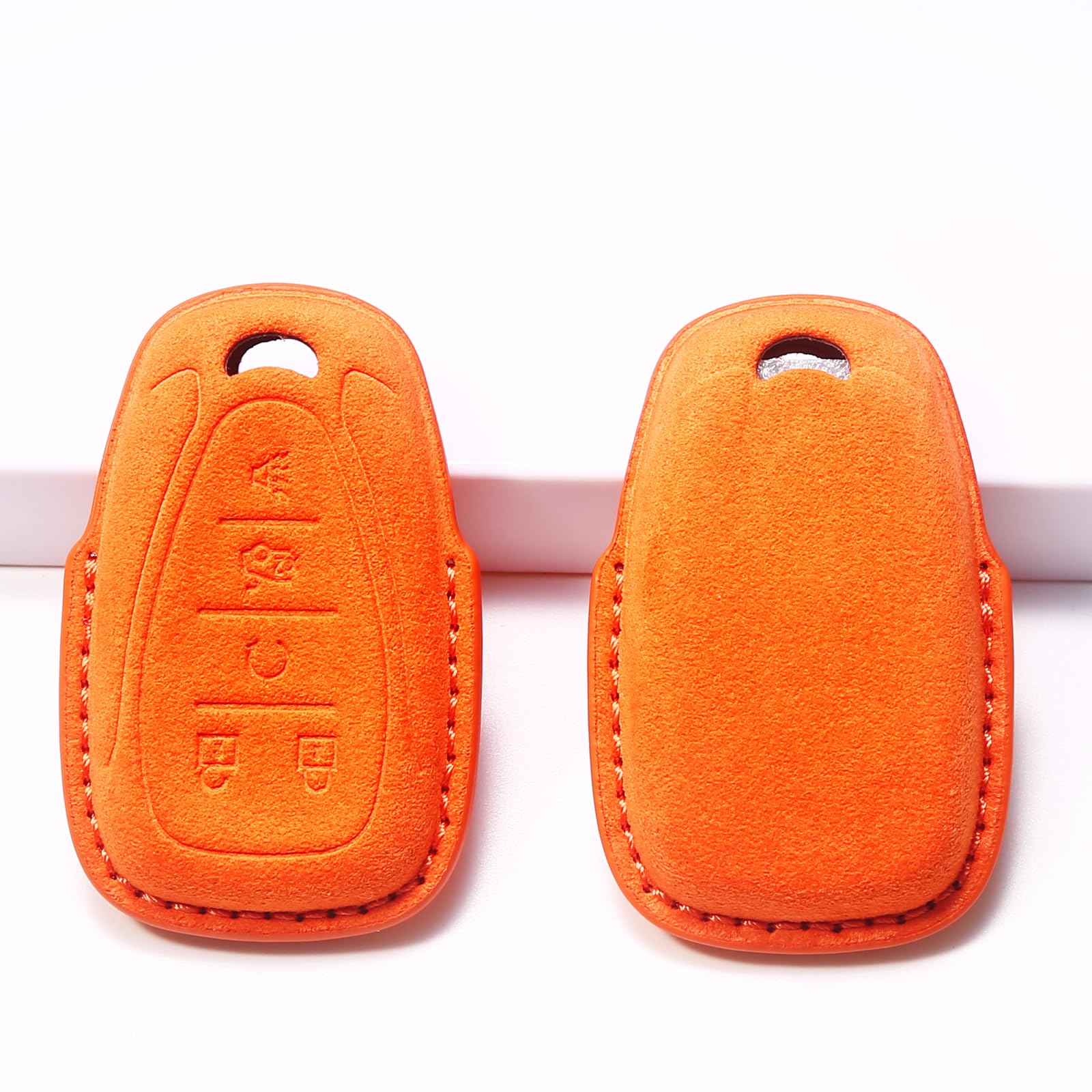 CUIBUKUG para Chevy Funda de llave de cuero genuino? - Imagen 6