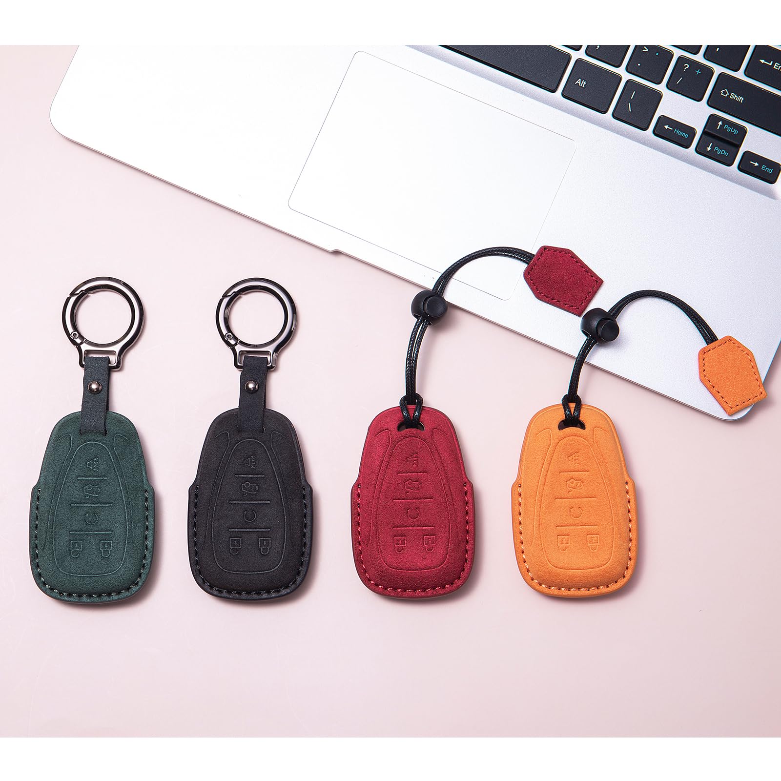 CUIBUKUG para Chevy Funda de llave de cuero genuino? - Imagen 8