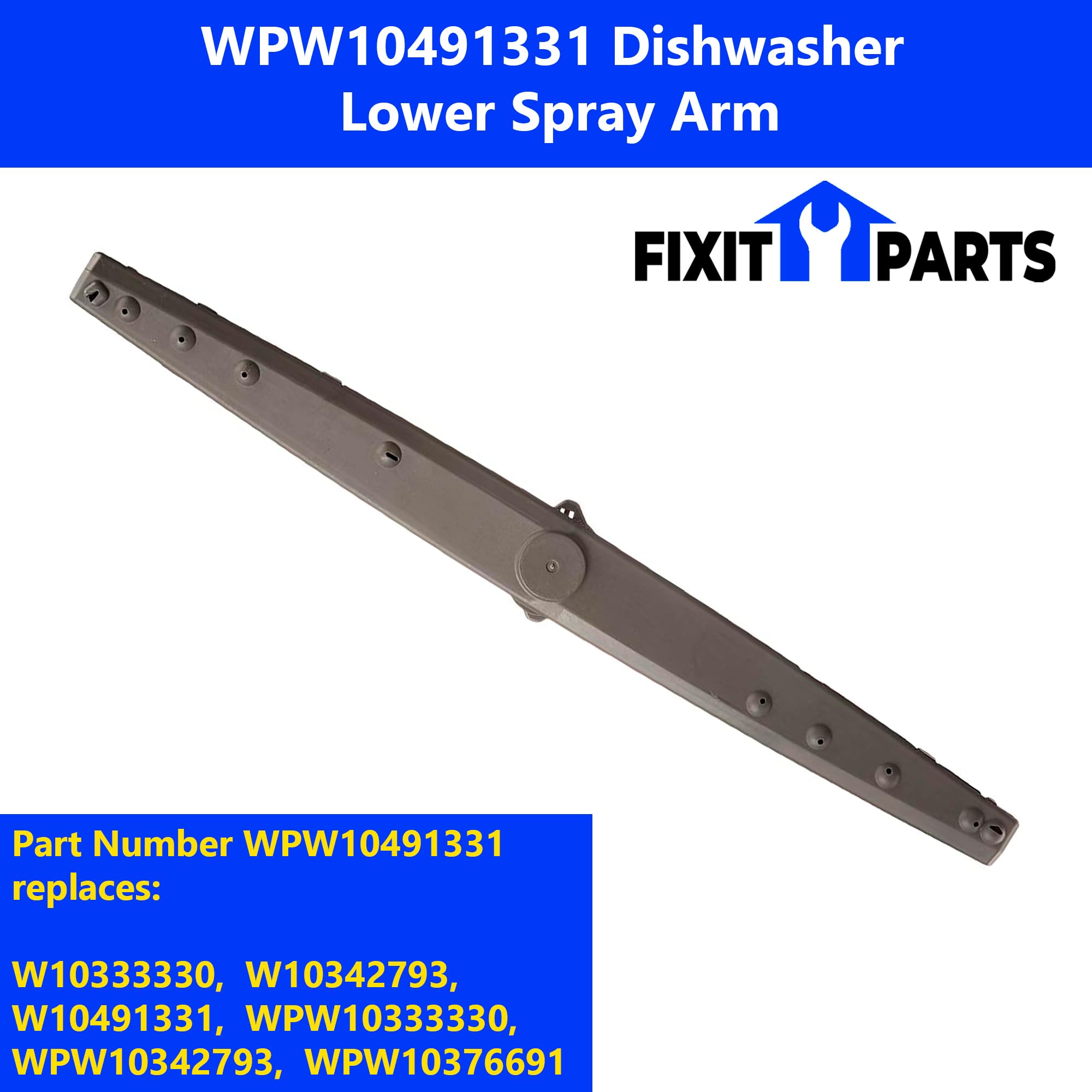 WPW10491331 Brazo pulverizador inferior para lavavajillas - Imagen 5