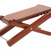 Taburete de pie de guitarra de madera de caoba premium