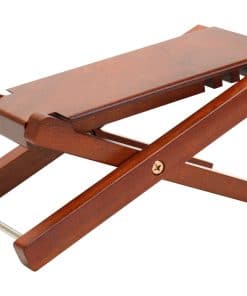 Taburete de pie de guitarra de madera de caoba premium
